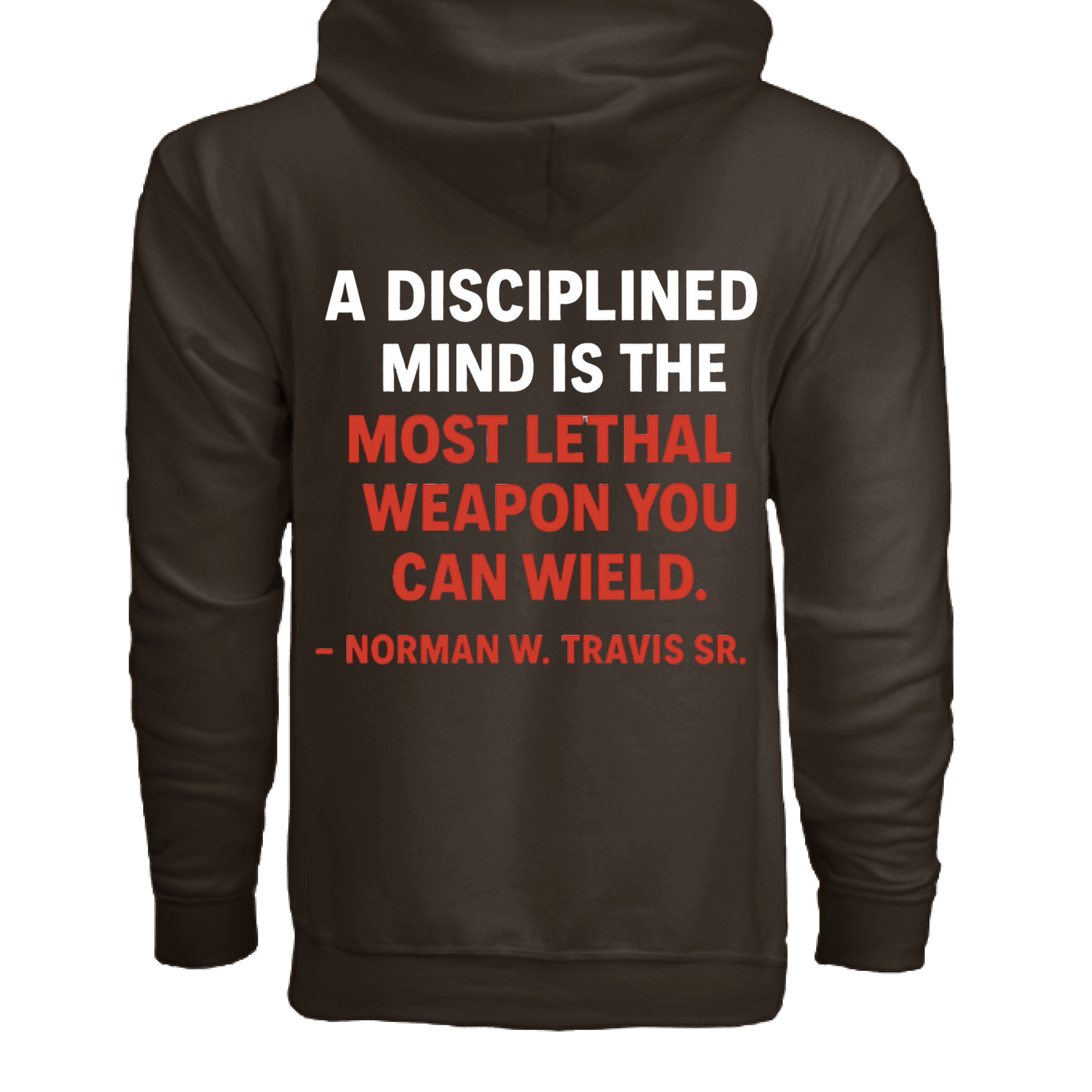 My Mind is My Weapon Zippered Hoodie - TEEDRACustom Hoodie
