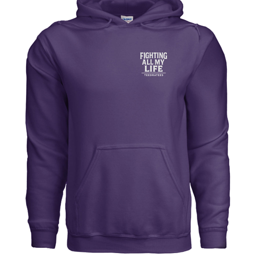 Fighting all my life zip hoodie - TEEDRA