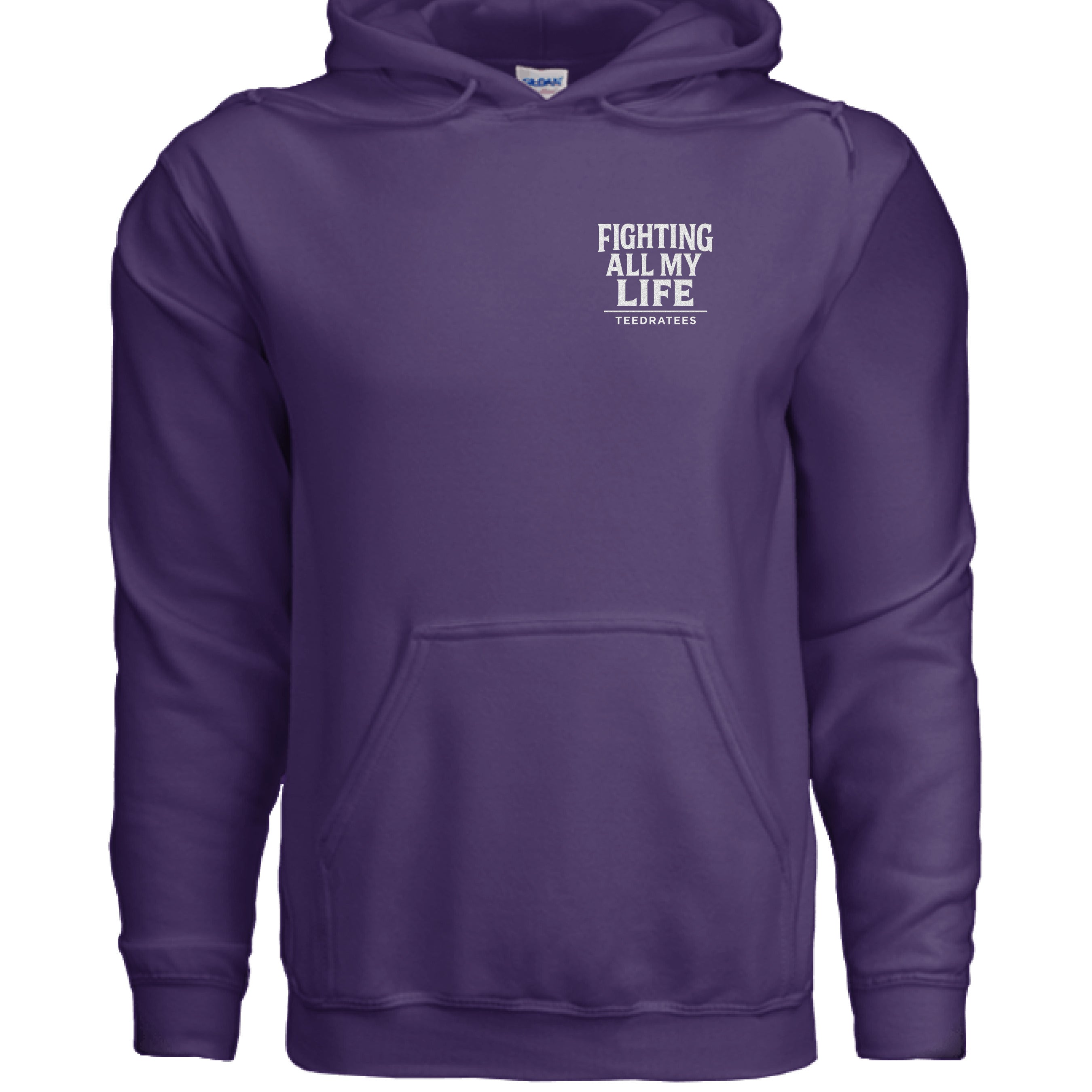 Fighting all my life zip hoodie - TEEDRA