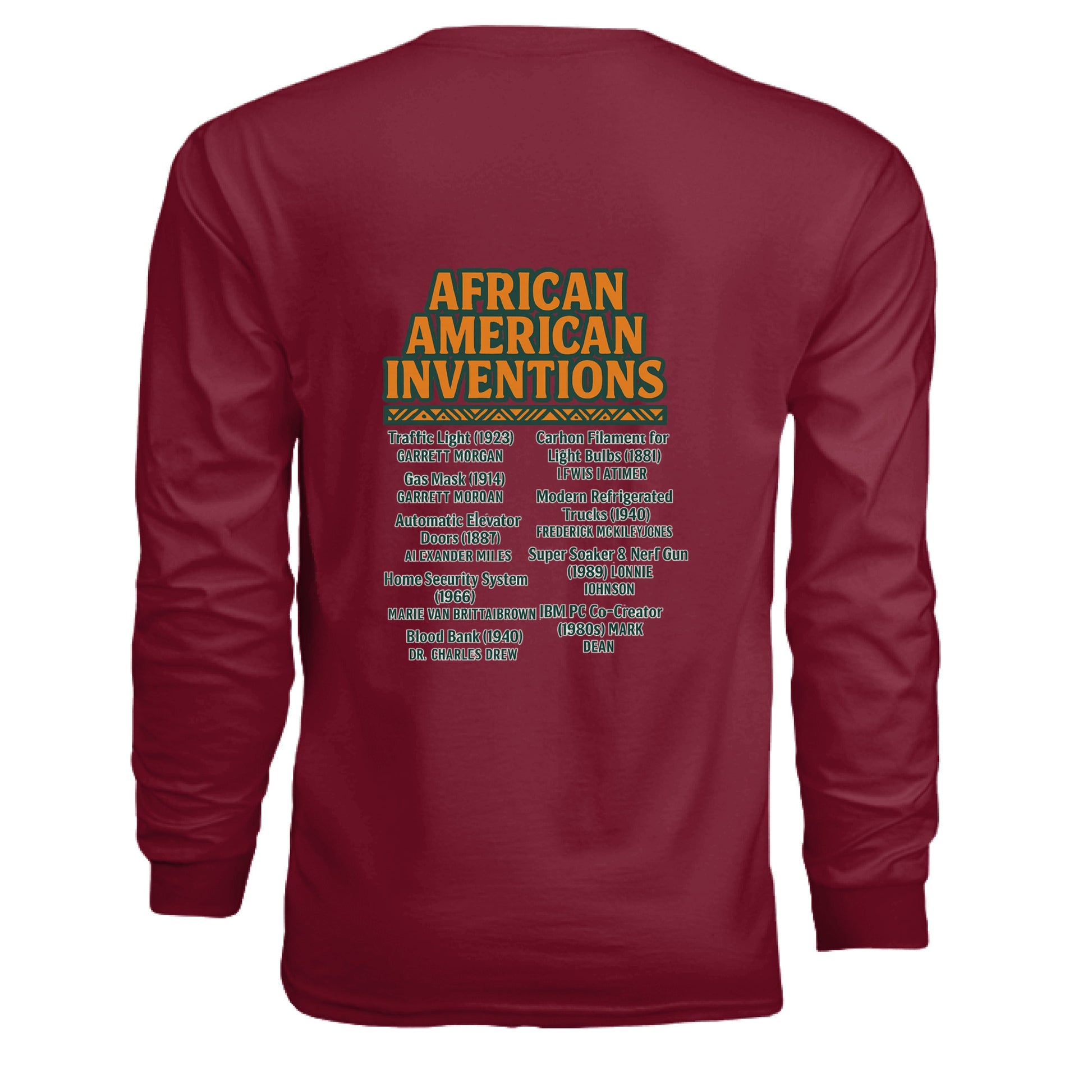 Foundational Black American Long Sleeve Tee - TEEDRA