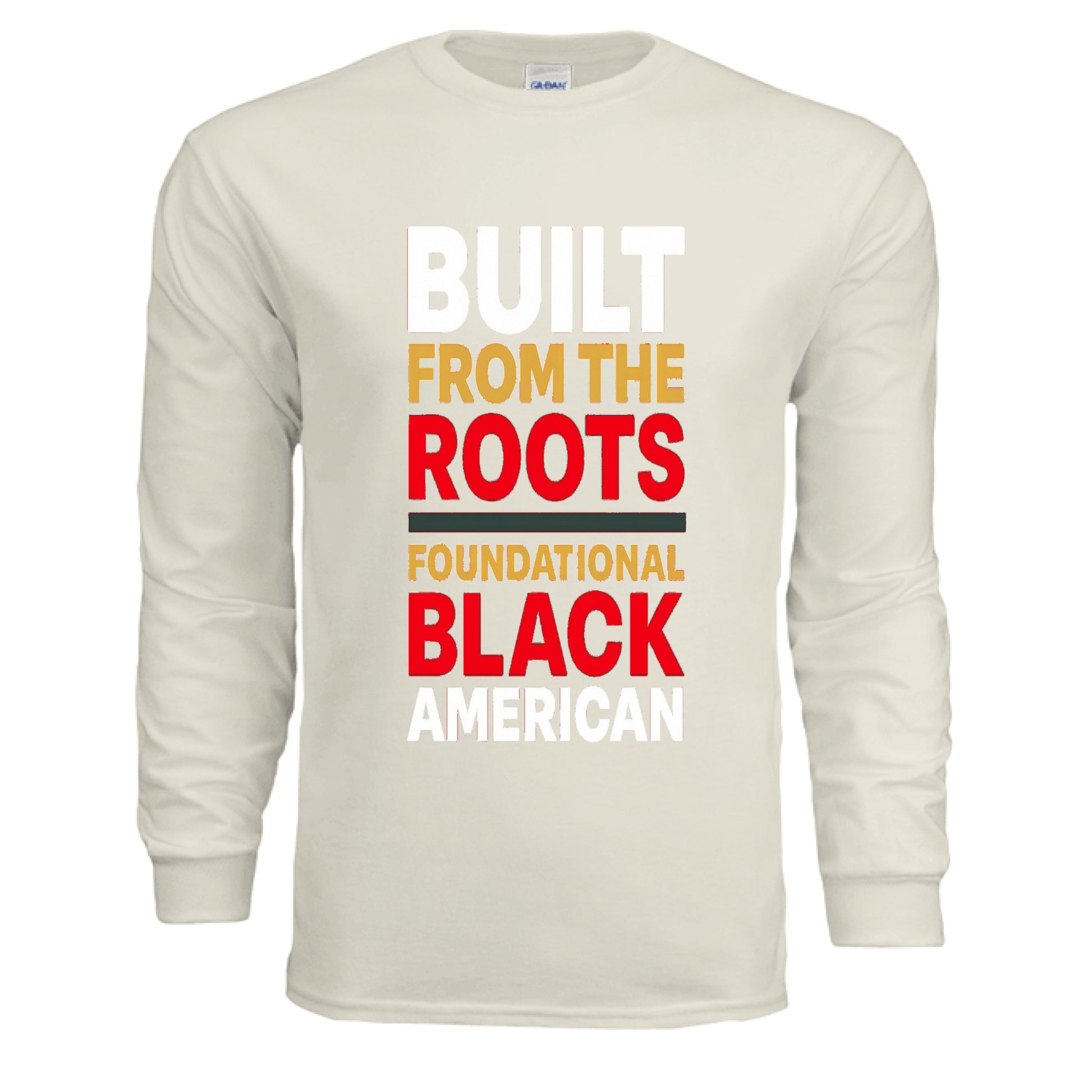 Foundational Black American Long Sleeve Tee - TEEDRA