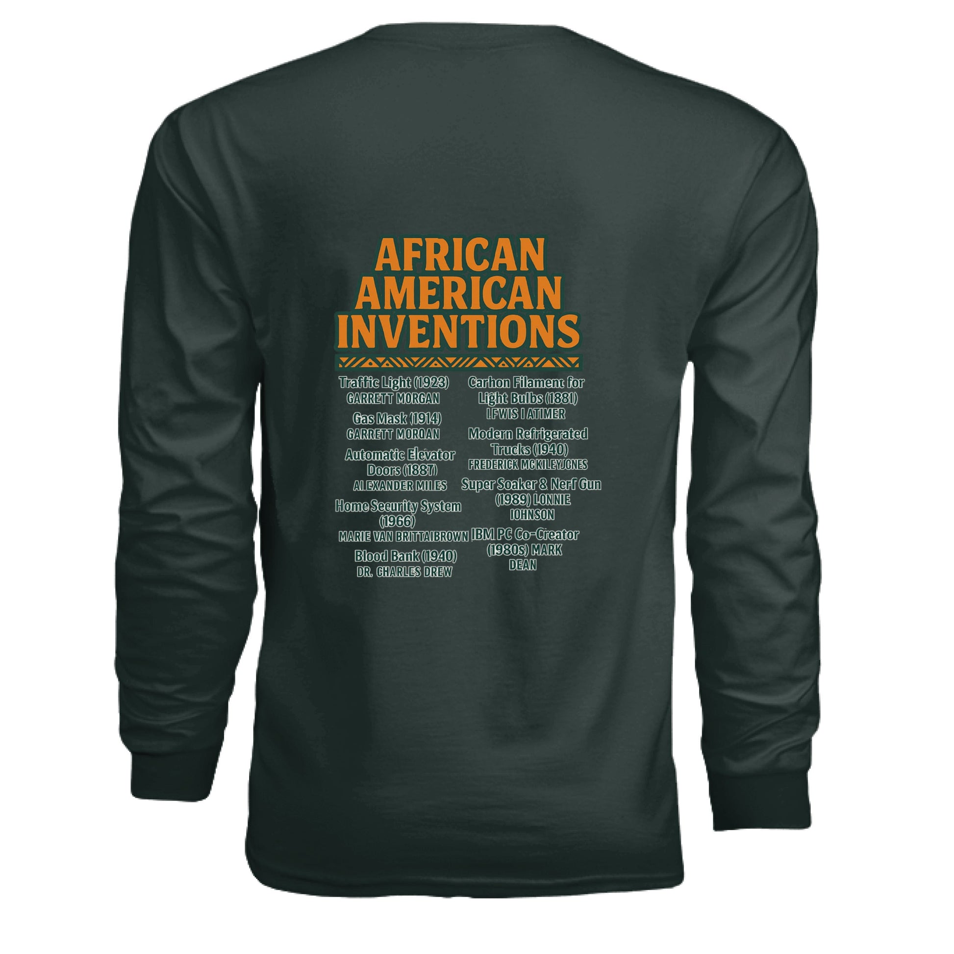 Foundational Black American Long Sleeve Tee - TEEDRA