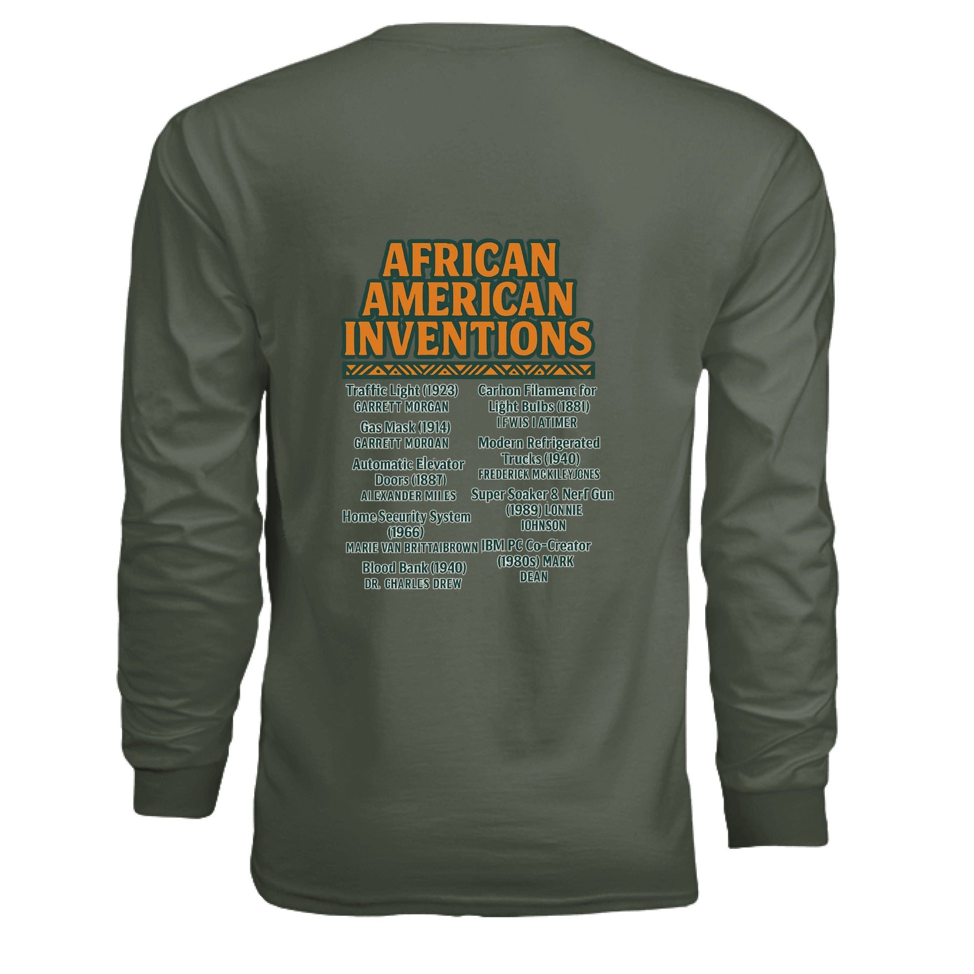 Foundational Black American Long Sleeve Tee - TEEDRA