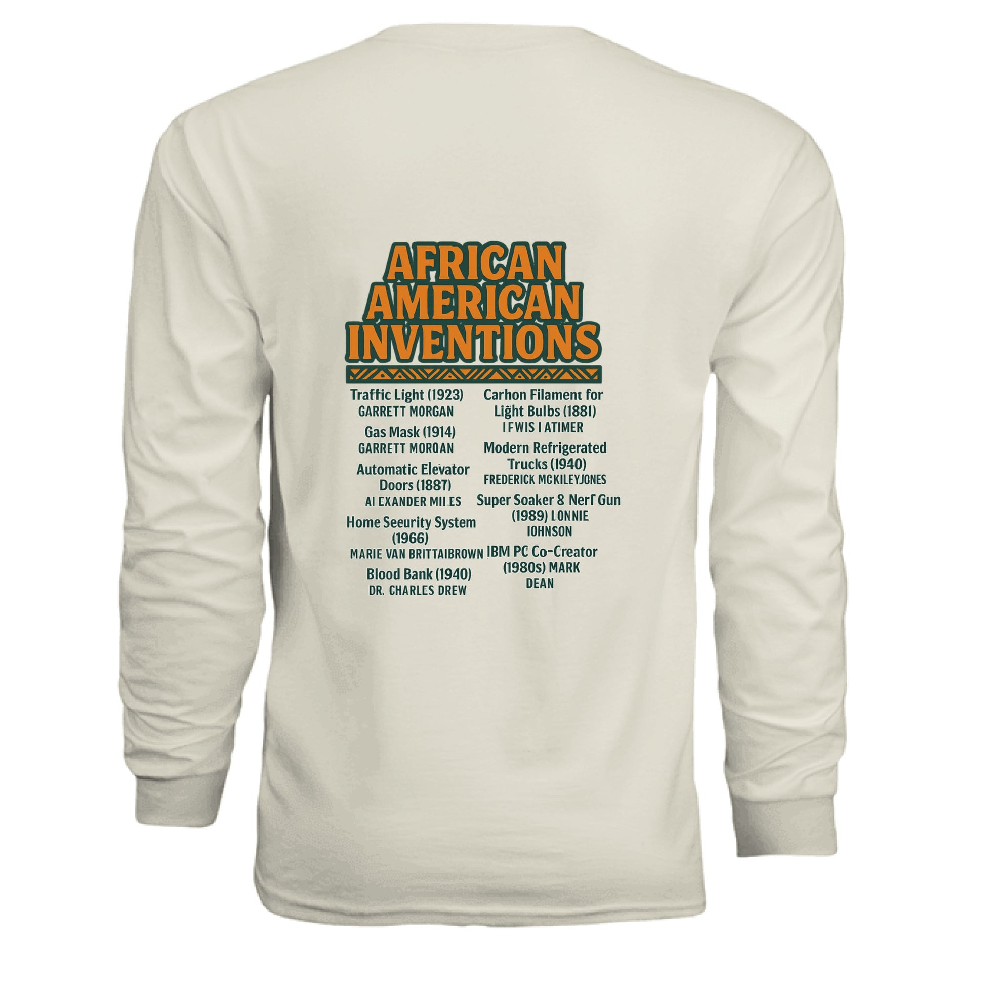 Foundational Black American Long Sleeve Tee - TEEDRA