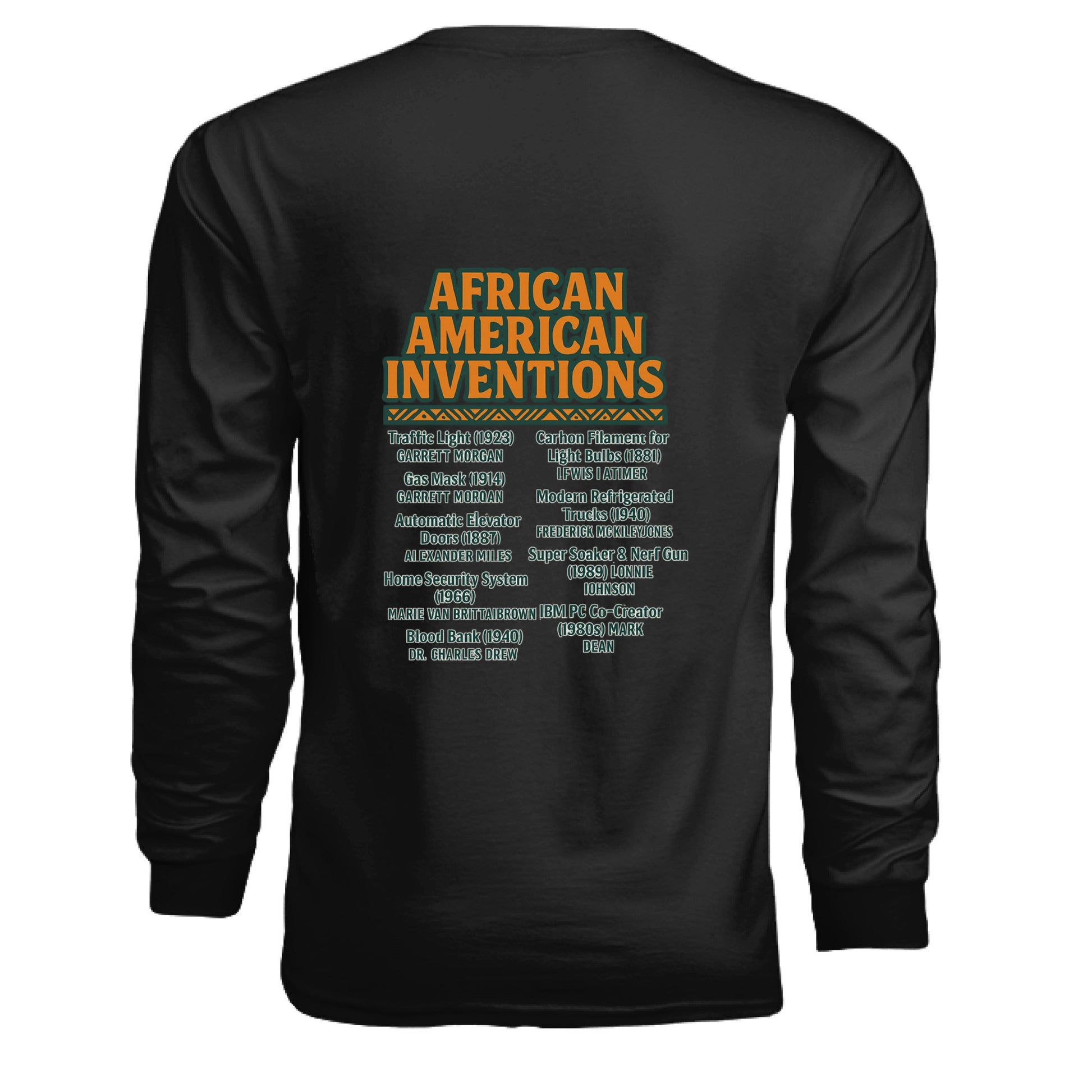 Foundational Black American Long Sleeve Tee - TEEDRA