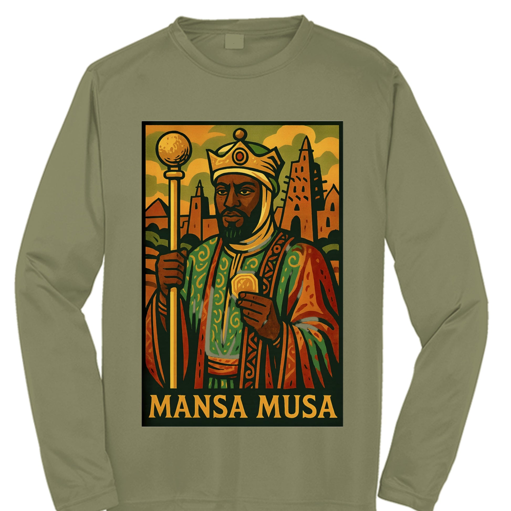Mansa Musa - TEEDRACustom tee shirt long sleeve