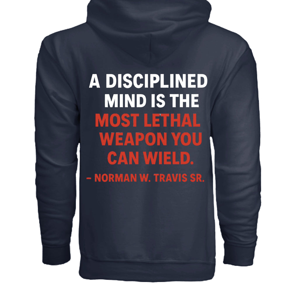 My Mind is My Weapon Zippered Hoodie - TEEDRACustom Hoodie