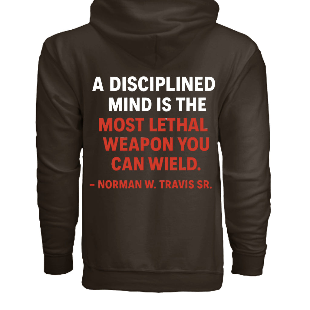 My Mind is My Weapon Zippered Hoodie - TEEDRACustom Hoodie