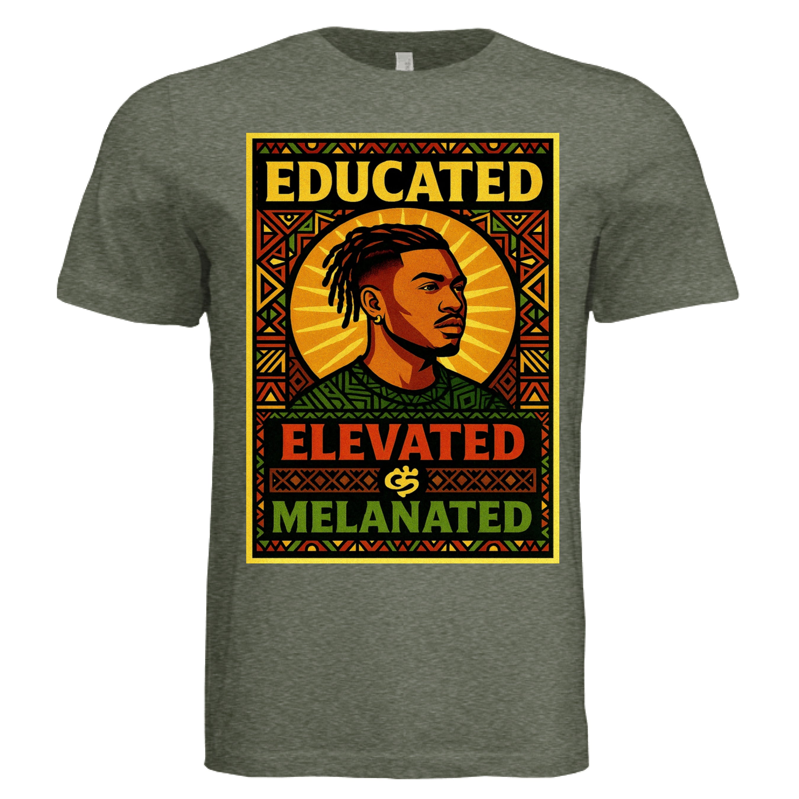 Military Green Triblend - FRONT