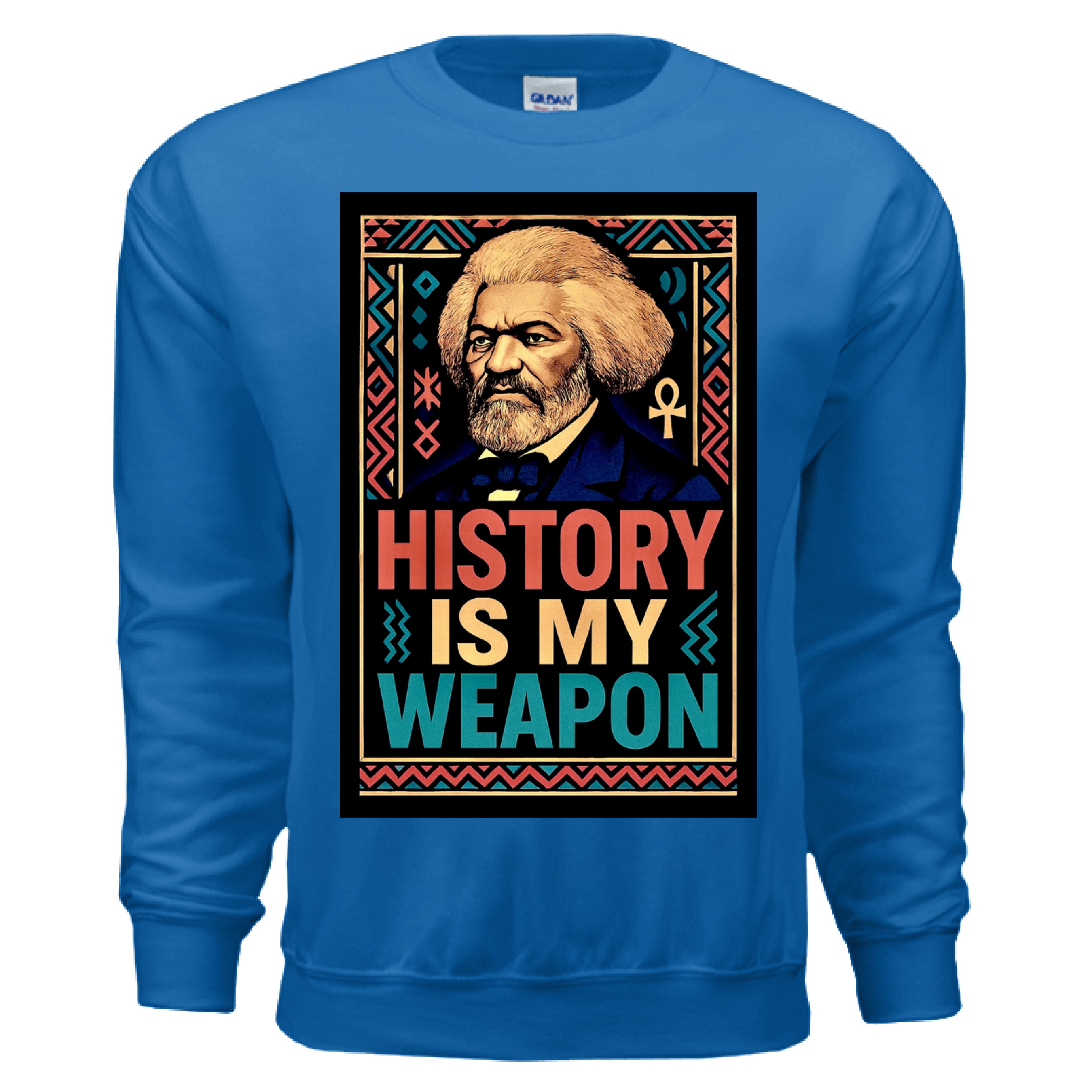 Teedra Tees - History is my Weapon Sweatshirt Sand - TEEDRACustom Sweatshirt
