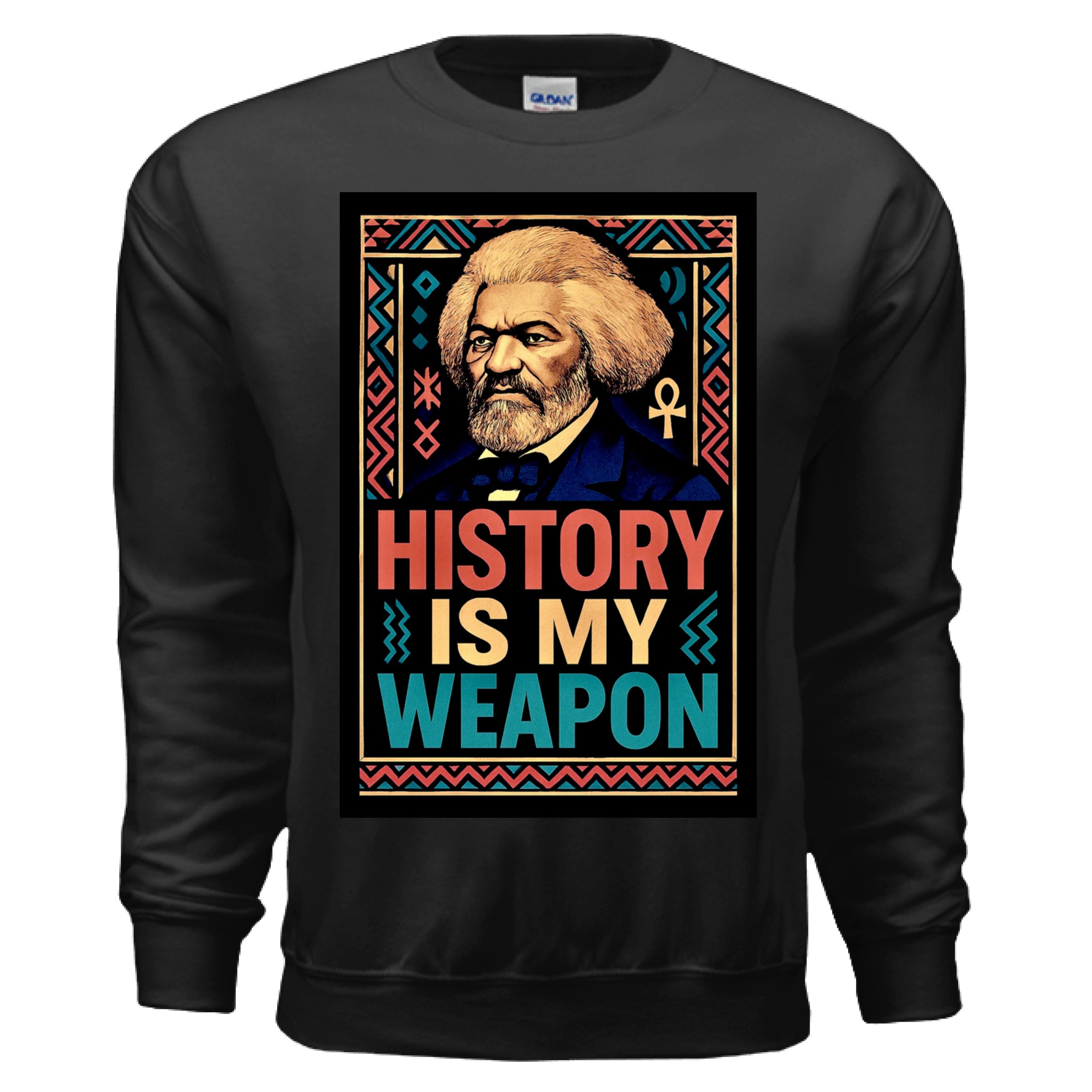 Teedra Tees - History is my Weapon Sweatshirt Sand - TEEDRACustom Sweatshirt
