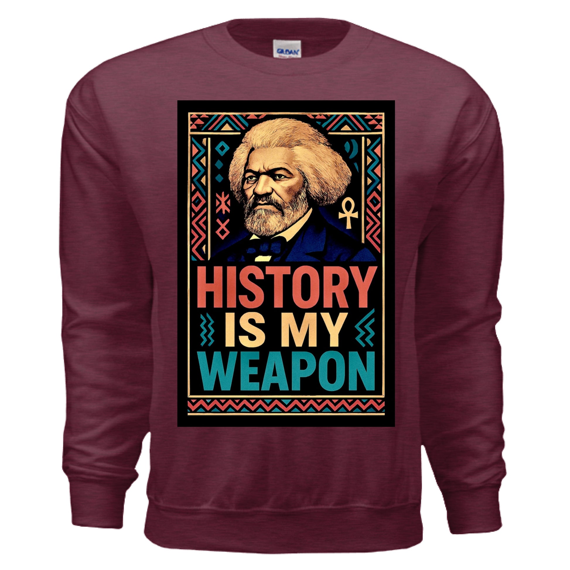 Teedra Tees - History is my Weapon Sweatshirt Sand - TEEDRACustom Sweatshirt